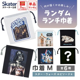 [9月28日〜10月20日 P10倍]スケーター キャラクター ランダムボックス巾着 単品 Mサイズ KBB21 skater スターウォーズ エピソード4 STAR WARS SW 男性 男子【ブラインド ランチ巾着 ミステリー お楽しみ サプライズ】
