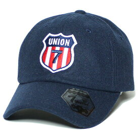 ポイント10倍 7UNION 7ユニオン Red & White Stripes Bent Brim Cap キャップ ボールキャップ 帽子 ネイビー