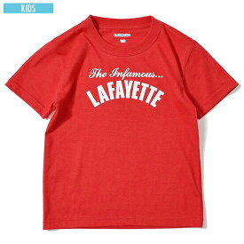 正規取扱店 LAFAYETTE ラファイエット Kids Infamous Logo Tee 子供服 キッズ Tシャツ レッド