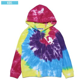 送料無料 サンタスティック SANTASTIC KIDS Tie Dye Zip Hoodie キッズ パーカー スウェット 子供服 TOKYOTRIBE タイダイ