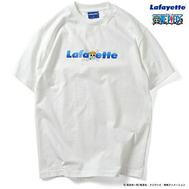 ポイント10倍 LAFAYETTE （ラファイエット） Lafayette × ONE PIECE Straw Hat Pirates Logo Tee 半袖 Tシャツ ホワイト LFT16AW003