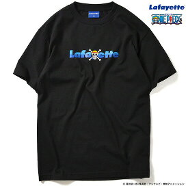 ポイント10倍 LAFAYETTE （ラファイエット） Lafayette × ONE PIECE Straw Hat Pirates Logo Tee 半袖 Tシャツ ブラック LFT16AW003