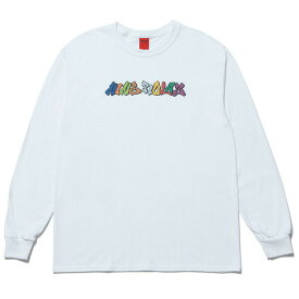 ポイント10倍 NINE RULAZ LINE ナインルーラーズ Graffiti Logo L/S Tee 長袖Tシャツ ロンT NRAW17-007 ホワイト