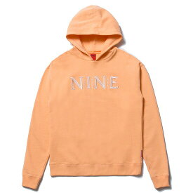 送料無料 NINE RULAZ LINE ナインルーラーズ NINE Logo Hoodie ドロップショルダー パーカー プルオーバー NRSS17-004 ピーチ