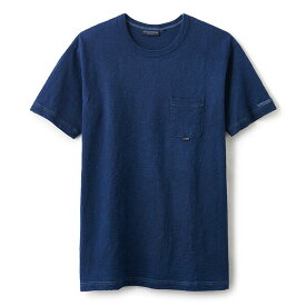 INTERBREED インターブリード Indigo Slab Cotton Pocket Tee 半袖 ポケット Tシャツ ミッドインディゴ
