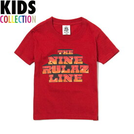 ポイント最大14倍 NINE RULAZ LINE ナインルーラーズ キッズ Kid's Graffiti Logo Tee 半袖 Tシャツ 子供服 NRKSS17-005 レッド