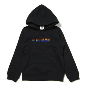 ポイント10倍 NINE RULAZ LINE キッズ ナインルーラーズ Kid's Triple Logo Hoodie パーカー プルオーバー 子供服 NRKAW17-008 ブラック