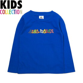 ポイント10倍 NINE RULAZ LINE キッズ ナインルーラーズ Kid's Graffiti Logo L/S Tee 長袖 Tシャツ ロンT 子供服 NRKAW17-004 ブルー