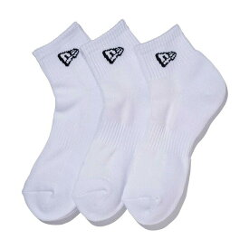 正規取扱店 ニューエラ ソックス アンクル 靴下 3ペア NEW ERA Socks 11531693 ホワイト