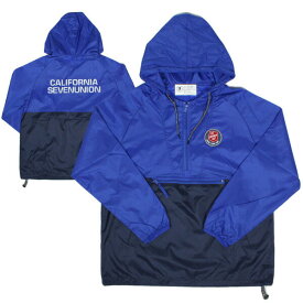 正規取扱店 7ユニオン 7UNION ジャケット California Anorak Jacket アノラック メンズ アウター IPVW-009C ブルー×ブラック