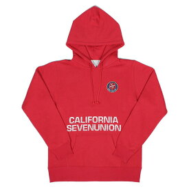 ポイント最大14倍 正規取扱店 7ユニオン 7UNION パーカー California Hoodie フーディ メンズ スウェット IPVW-010C レッド