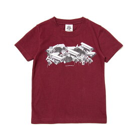 ポイント10倍 ナインルーラーズ キッズ Tシャツ 半袖 子供服 NINE RULAZ Kids' Serveillance Camera Tee NRKSS18-005 バーガンディー