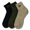 ニューエラ キャップ 靴下 NEW ERA ソックス アンクル 3ペア ニューエラソックス スポーツソックス NEWERA SOCKS ニューエラキャップ メンズ レディース キッズ ジュニア ユニセックス プレゼント 正規品 3足セット ブラック オリーブ カーキ 23-29cm 14518189