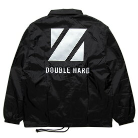 ポイント最大14倍 正規取扱店 ダブルハード コーチジャケット 送料無料 DOUBLE HARD New Logo Coach Jacket ウインドブレーカー ダンス ブラック M-XXL DH2022S01