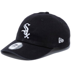 正規取扱店 ニューエラ キャップ 送料無料 NEW ERA カジュアルクラシック シカゴ・ホワイトソックス ストラップバック ニューエラキャップ 帽子 MLB メジャーリーグ 野球 ブラック ホワイト 55.8cm～59.6cm 13562017