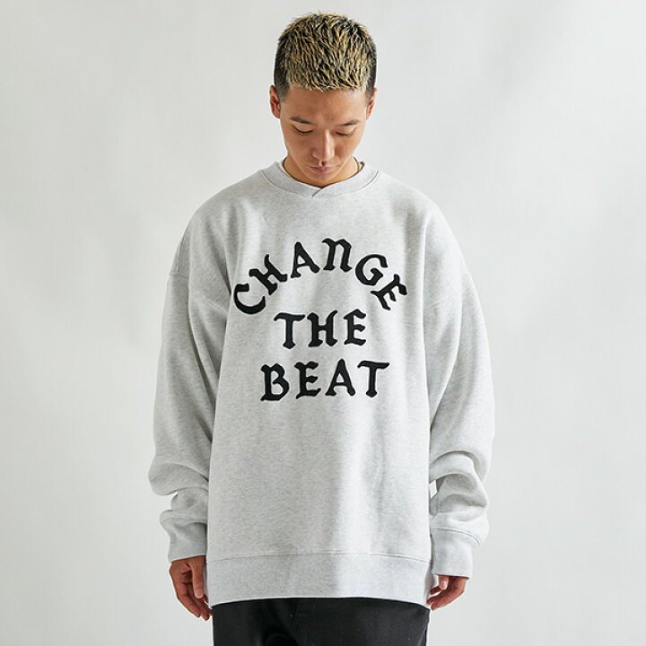 楽天市場】アップルバム APPLEBUM Change The Beat Crew Sweat クルー 