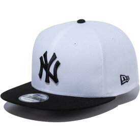 ポイント2倍 正規取扱店 ニューエラ キャップ メンズ レディース NEW ERA 9FIFTY ニューヨークヤンキース スナップバックキャップ 帽子 CAP メジャーリーグ プレゼント ホワイト/ブラック/ブラックバイザー ワンサイズ 13562084