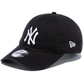 ポイント2倍 ニューエラ キャップ 9TWENTY NEW ERA CAP ローキャップ メンズ レディース 帽子 ニューヨーク・ヤンキース MLB メジャーリーグ クロスストラップ ウォッシュドコットン ベースボールキャップ 人気 おしゃれ かわいい ブラック 13562183