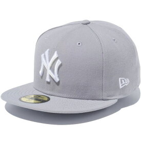 正規取扱店 ニューエラ キャップ メンズ レディース NEWERA 59FIFTY ニューヨークヤンキース キャップ 帽子 CAP メジャーリーグ プレゼント グレー/ホワイト 13562238