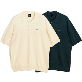 正規取扱店 アップルバム APPLEBUM 送料無料 Knit Polo Shirt 半袖 ポロシャツ ニットポロ オーバーサイズ 全2色 M-XL 2310111