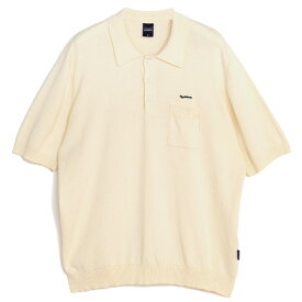 ポイント最大8倍 正規取扱店 アップルバム APPLEBUM 送料無料 Knit Polo Shirt 半袖 ポロシャツ ニットポロ オーバーサイズ 全2色 M-XL 2310111