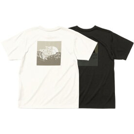 ノースフェイス Tシャツ メンズ ショートスリーブスクエアマウンテンロゴティー THE NORTH FACE S/S Square Mountain Logo Tee ティーシャツ 抗菌防臭効果 速乾性 全2色 S-XL NT32377 送料無料 正規取扱店