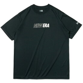 正規取扱店 ニューエラ キャップ 送料無料 NEW ERA 半袖 テック Tシャツ Chest Logo 【Performance Apparel】COOL ERA 吸汗速乾性 メンズ レディース ブラック S-XXL 13516834