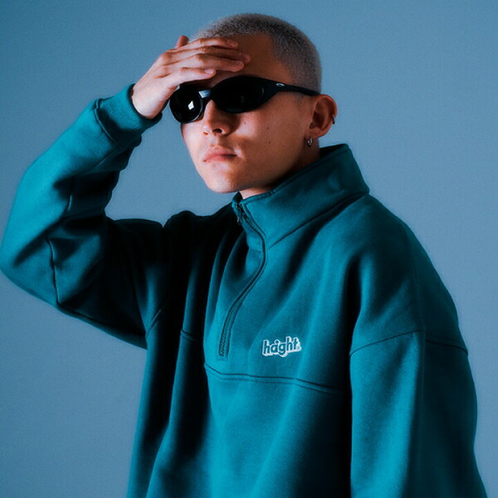 楽天市場】ヘイト HAIGHT Half Zip Sweat ハーフジップスウェット 