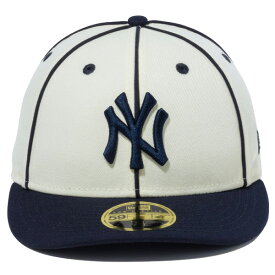 正規取扱店 ニューエラ キャップ 送料無料 NEW ERA LP 59FIFTY MLB Piping ニューヨーク・ヤンキース ニューエラキャップ MLB メジャーリーグ メンズ 帽子 クロームホワイト ネイビーバイザー 55.8cm～63.5cm 13750865