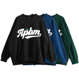 ポイント最大9倍 アップルバム スウェット 送料無料 APPLEBUM APBM Big Crew Sweat クルーネック トレーナー 裏毛 メンズ リラックスシルエット 正規取扱店 全3色 M-XL 2320401