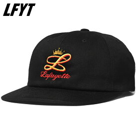 ラファイエット 帽子 LFYT GOLD L LOGO CAP キャップ メンズ レディース ローキャップ ストラップバック ブラック 綿 コットン おしゃれ かっこいい ブランド LAFAYETTE エルエフワイティー 正規品 サイズ 調整 ユニセックス オールシーズン LS241404