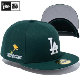 ニューエラ キャップ NEW ERA CAP 59FIFTY MLB State Flowers ロサンゼルス ドジャース ニューエラキャップ MLB メジャーリーグ ベースボールキャップ NEWERA メンズ 帽子 正規品 人気 おしゃれ かっこいい ブランド 大きい サイズ グリーン 14109898