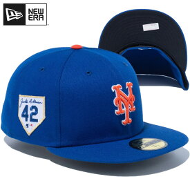 ポイント2倍 ニューエラ キャップ NEW ERA CAP 59FIFTY Jackie Robinson Day 2024 ニューヨーク メッツ ジャッキー ロビンソン NEWERA MLB メジャーリーグ ベースボールキャップ メンズ 帽子 正規品 ブランド 人気 おしゃれ 大きい サイズ 深め ブルー 14172812
