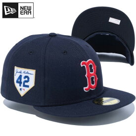ニューエラ キャップ NEW ERA CAP 59FIFTY Jackie Robinson Day 2024 ボストン レッドソックス ジャッキー ロビンソン NEWERA MLB メジャーリーグ ベースボールキャップ メンズ 帽子 正規品 ブランド 人気 おしゃれ 大きい サイズ 深め ネイビー 14172817