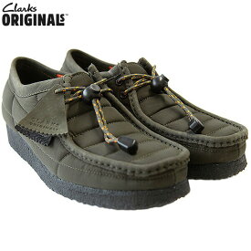 クラークス ワラビー キルテッド モカシン CLARKS ORIGINALS Wallabee Quilted MA1 キルティング メンズ ブーツ シューズ 人気 ブランド 靴 サイズ クレープソール 正規品 オールシーズン プレゼント ユニセックス 男女兼用 オリーブ 26174513