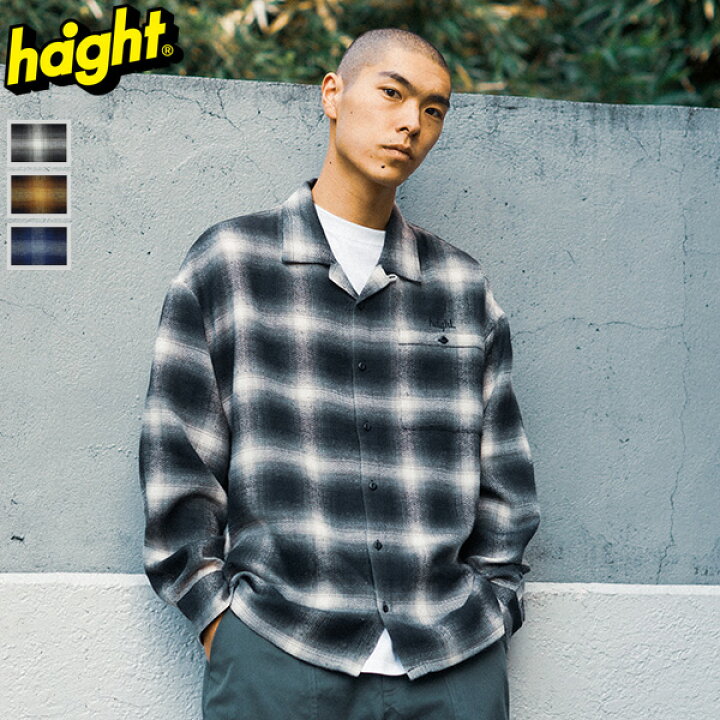 楽天市場】ヘイト HAIGHT シャツ OMBRE CHECK FLANNEL SHIRT 