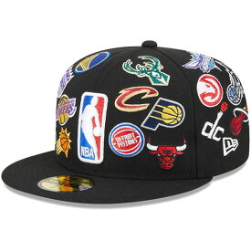 正規取扱店 ニューエラ キャップ 59FIFTY NEW ERA CAP NBA All-Star Edition オールオーバーロゴ ベースボールキャップ メンズ レディース 帽子 おしゃれ かっこいい 人気 春 夏 秋 冬 大きい 小さい サイズ 正規品 ブラック 13957136