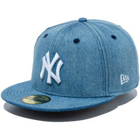 ポイント最大6倍 ニューエラ キャップ 59FIFTY NEW ERA CAP ニューヨーク・ヤンキース ベースボールキャップ メンズ レディース 帽子 おしゃれ かっこいい 人気 春 夏 秋 冬 大きい 小さい サイズ 正規品 ユニセックス 男女兼用 ウォッシュドデニム 60546683