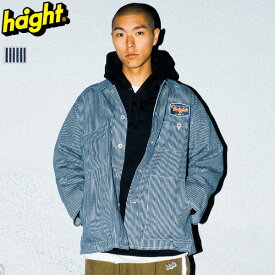 HAIGHT ヘイト HICKORY COVERALL カバーオール ヒッコリー ジャケット メンズ レディース ワークジャケット ブランド おしゃれ かっこいい 人気 春 秋 冬 季節 大きい 小さい サイズ 正規品 ユニセックス 男女兼用 HTSS-242004