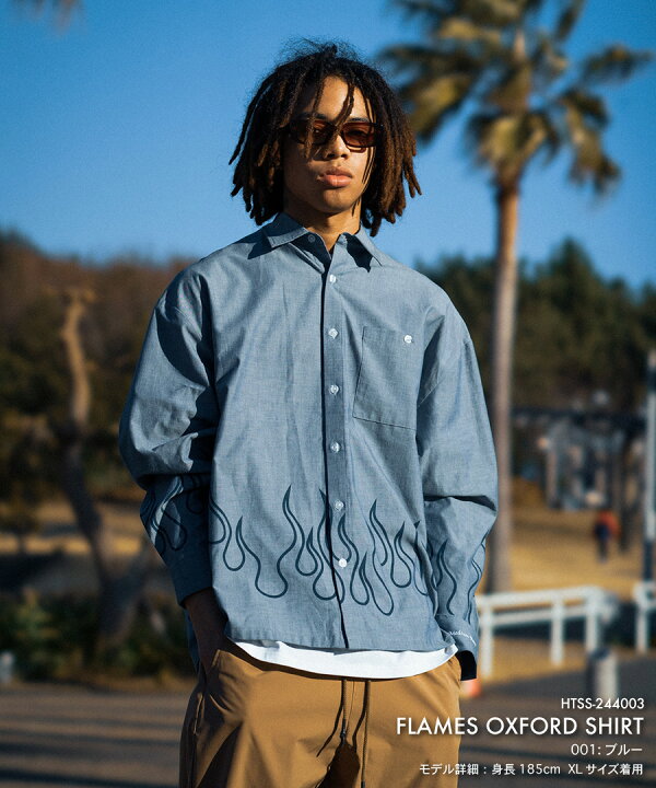 楽天市場】ヘイト シャツ HAIGHT FLAMES OXFORD SHIRT メンズ 