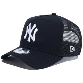 ポイント2倍 ニューエラ メッシュキャップ NEW ERA CAP 9FORTY A-Frame トラッカー MLB タイプライター ニューヨーク ヤンキース メッシュ キャップ メンズ レディース 黒 帽子 ブランド 深め おしゃれ かっこいい 人気 サイズ 調整 正規品 オールシーズン 14109683