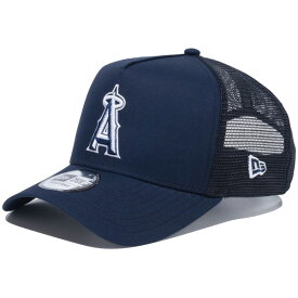 ニューエラ キャップ メッシュ NEW ERA CAP 9FORTY A-Frame トラッカー MLB タイプライター ロサンゼルス エンゼルス メッシュキャップ メンズ レディース 帽子 ブランド 深め おしゃれ かっこいい 人気 サイズ 調整 正規品 オールシーズン 14109714