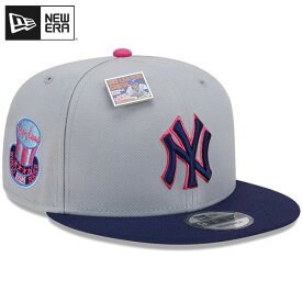 ニューエラ キャップ NEW ERA CAP 9FIFTY ニューヨーク ヤンキース スナップバックキャップ メンズ 帽子 コラボ ニューエラキャップ ベースボールキャップ MLB メジャーリーグ 正規品 Raspberry Big League Chew Flavor Pack 大きい サイズ 深め 14200602