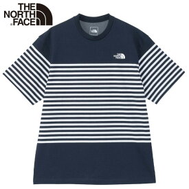 ノースフェイス Tシャツ THE NORTH FACE ノースフェイスTシャツ メンズ ボーダー tシャツ 半袖 速乾 UV おしゃれ おすすめ 人気 ブランド 正規品 ショートスリーブパネルボーダーティー 大きい サイズ ユニセックス レディース 夏 NT32406