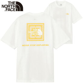 ノースフェイス Tシャツ THE NORTH FACE ノースフェイスTシャツ メンズ tシャツ 半袖 速乾 バックプリント おしゃれ おすすめ 人気 ブランド 正規品 ショートスリーブバンダナスクエアロゴティー 大きい サイズ ユニセックス レディース 夏 NT32446