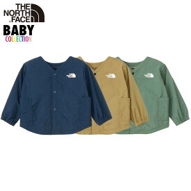 ノースフェイス ベビー スモック THE NORTH FACE BABY ザノースフェイス フィールドスモック カーディガン エプロン 両面対応 赤ちゃん 男の子 女の子 ベビー服 はっ水 水遊び 砂遊び 出産祝い 誕生日 ギフト プレゼント NPB22501