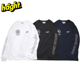 HAIGHT ヘイト 長袖Tシャツ ロンT メンズ レディース EXPRESS DRY L/S Tee 吸汗速乾 ドライ素材 UVカット スポーツ ジム 夏 涼しい 袖プリント カジュアル ストリート系 おしゃれ ホワイト ブラック ネイビー 大きい サイズ リラックス ゆったり プレゼント HTSS-251008