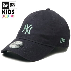 ニューエラ キャップ キッズ NEW ERA Youth 9TWENTY ヤンキース MLB 帽子 子供用 ニューヨーク Mid Logo 調整可能 サイズ ユース 男の子 女の子 春夏 おしゃれ 子供用 ローキャップ ニューエラキャップ