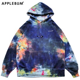 APPLEBUM アップルバム ウエス スウェットパーカー SWEAT PARKA タイダイ パーカー 裏パイル 17oz メンズ レディース ストリート プルオーバー フーディ S〜XL カジュアル ワンサイズ プレゼント ギフト 2520408