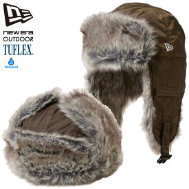 ニューエラ キャップ トラッパー ファーキャップ NEW ERA フライトキャップ 撥水 ファー付き 帽子 アウトドア 防寒 ブラック オリーブ メンズ レディース 秋冬 ニューエラキャップ NEWERA Dogear Water Repellent Cap プレゼント ギフト 14668874 14668873